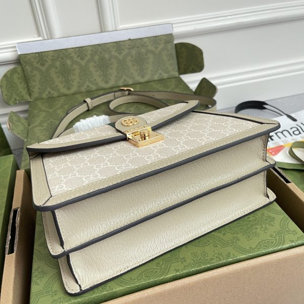 a1657693543551_0661 GUCCI's new classic horseneck buckle+Monogram+brown hook edge design!