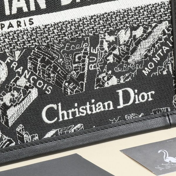 The Paris map small book tote handbag was designed by Maria Grazia Chiuri