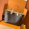 Old flower red 🎀🎀 Classic shopping bag large size 💋💋 Louis Vuitton's new Neverfull