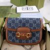 The GG horseclip 1955 series mini handbag adds a mix and match style to this retro style collection