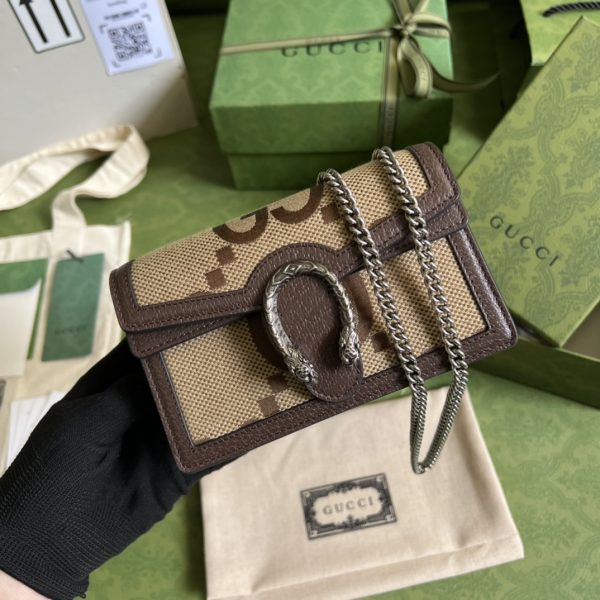 i1649159573_7111_0 Dionysus Collection: Super Double G Pattern Ultra Mini Handbag