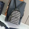 i1694951180_6887_0 🎆 This Rider backpack is carefully crafted with beige and blue Oblique printed fabrics