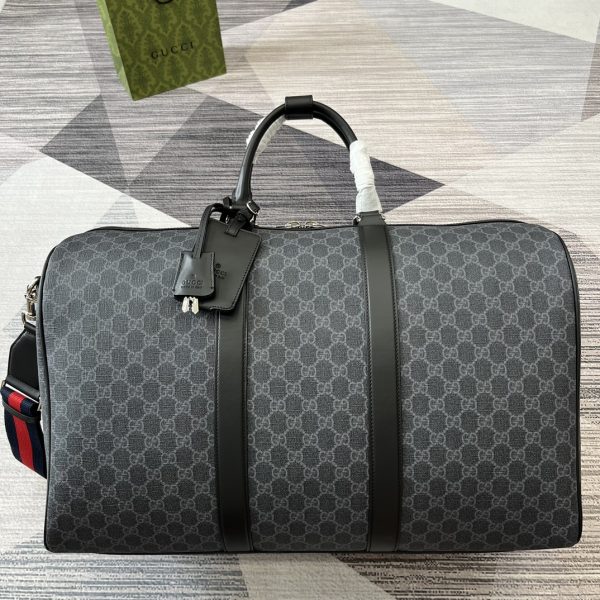 i1719418622_2219_6 New GG travel bag. Classic GG Supreme canvas is known for its soft and stretchy texture