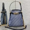 Large bucket bag ‼️ The C'est denim series reinterprets classic letter patterns with irregular stone wash effects