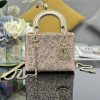 i1720170015_845_0 ❤️❤️ Lady Dior's three grid embroidered bead diamond gold, with lamb tendon inside, is carefully crafted with 27 different sizes of bead diamonds