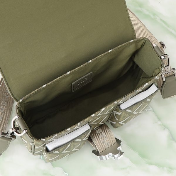 i1720436603_8329_5 adjustable and detachable Christian Dior logo nylon jacquard shoulder strap, matched with cowhide leather details, and Dior embossed logo on the inside with dust bag made in Italy