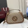 i1729404800_517_0 The new Gucci Blondie handbag collection is adorned with the brand's iconic logo, which first appeared in the early 1970s