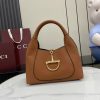 i1744525418124_750_0_0 Gucci Softbit Series Shoulder Craftsmanship Incorporates Large Half Horseneck Buckle Design, Brand Classic Equestrian Style