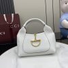 i1744525633739_1205_0_0 Gucci Softbit Series Shoulder Craftsmanship Incorporates Large Half Horseneck Buckle Design, Brand Classic Equestrian Style
