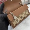 i1755505921472_7594_0_10 This chain mini shoulder backpack has a sleek design and is crafted with GG Supreme canvas