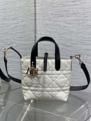 i1757142799_555_8 Toujours vertical series silver buckle black and white color blocked small size