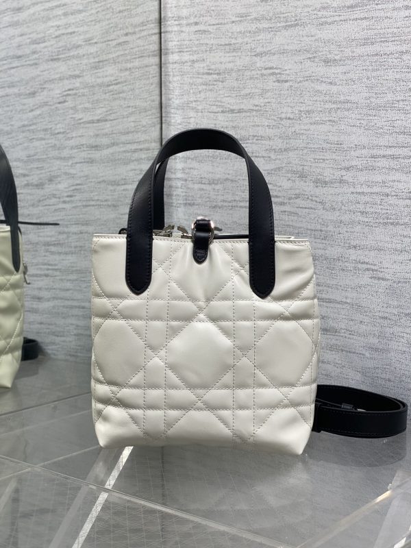 i1771856815_752_7 Toujours vertical series silver buckle black and white color blocked small size